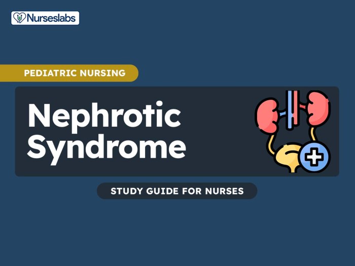 Nursing care for nephrotic syndrome