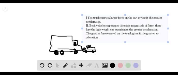 A small car meshes with a large truck