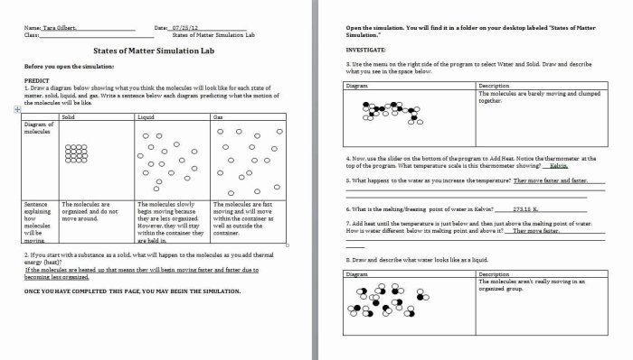 Classification of matter worksheet answer key physical science